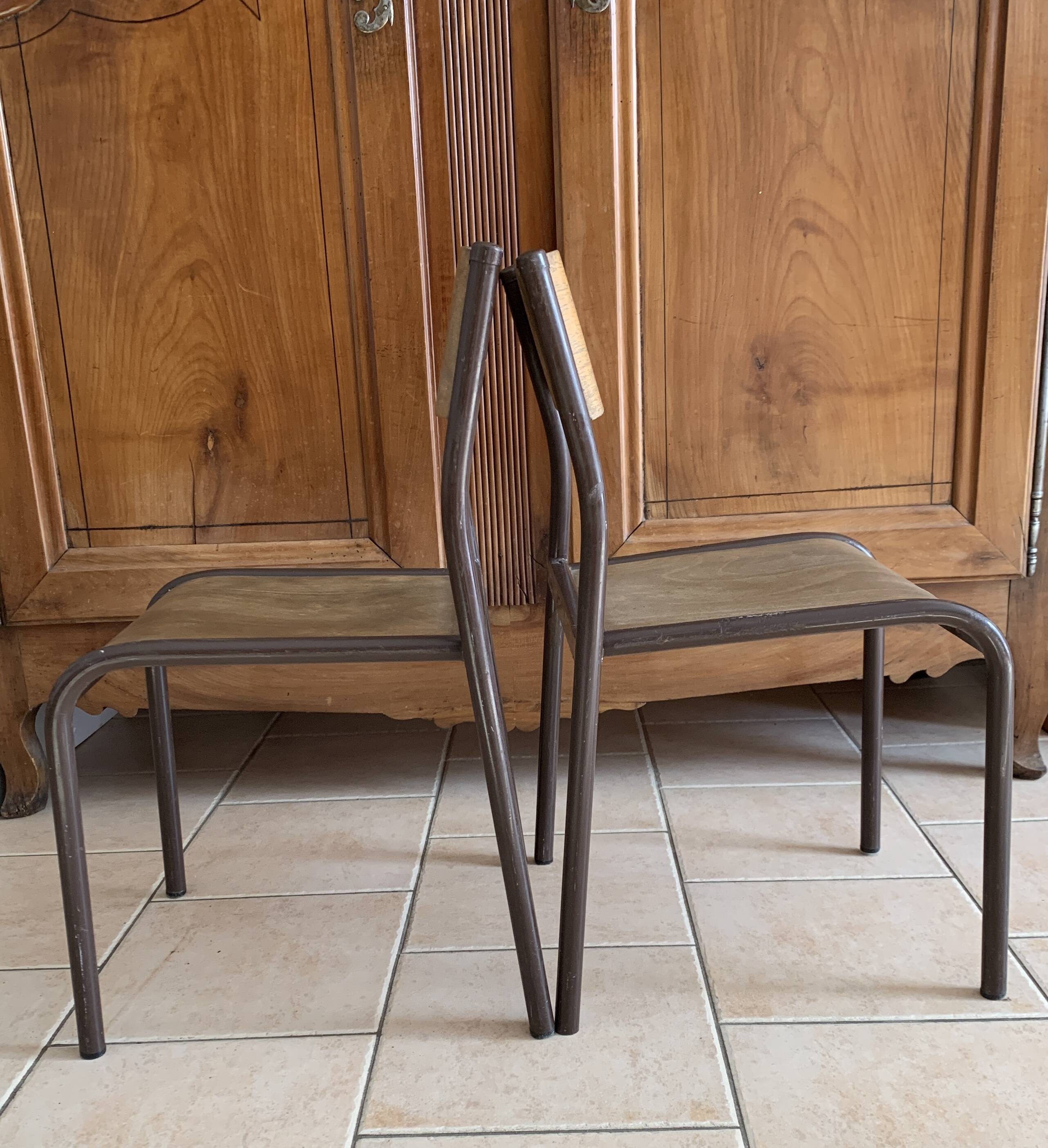 Vintage school chairs