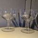 2 large ice cream bowls, dessert or otherwise, in crystal from the 1920s.