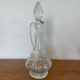 Hand-cut crystal glass and carafe set