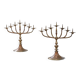 Pair of brass and copper candlesticks 1950s