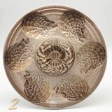 6 oyster/shellfish plates, Atelier d’Art du Revernay.