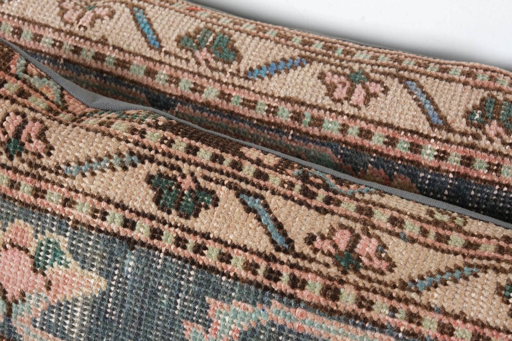 Set of 2 vintage Turkish cushion covers 30x91 cm