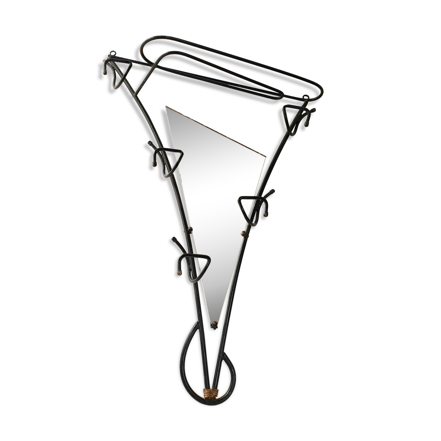 Vintage asymmetric mirror 1950