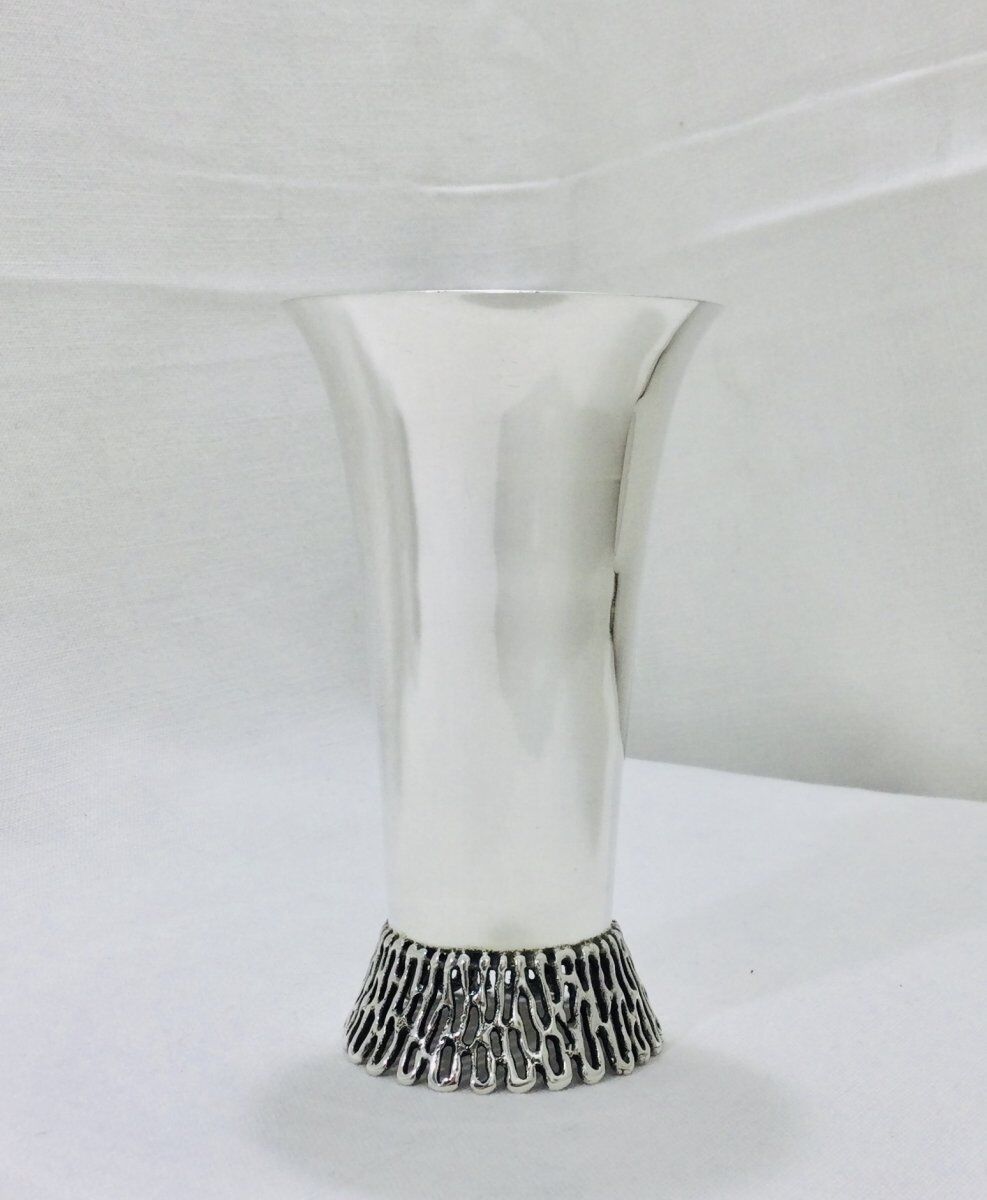 Timbale en argent et vermeil Israel