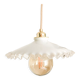 Opaline suspension with lace
