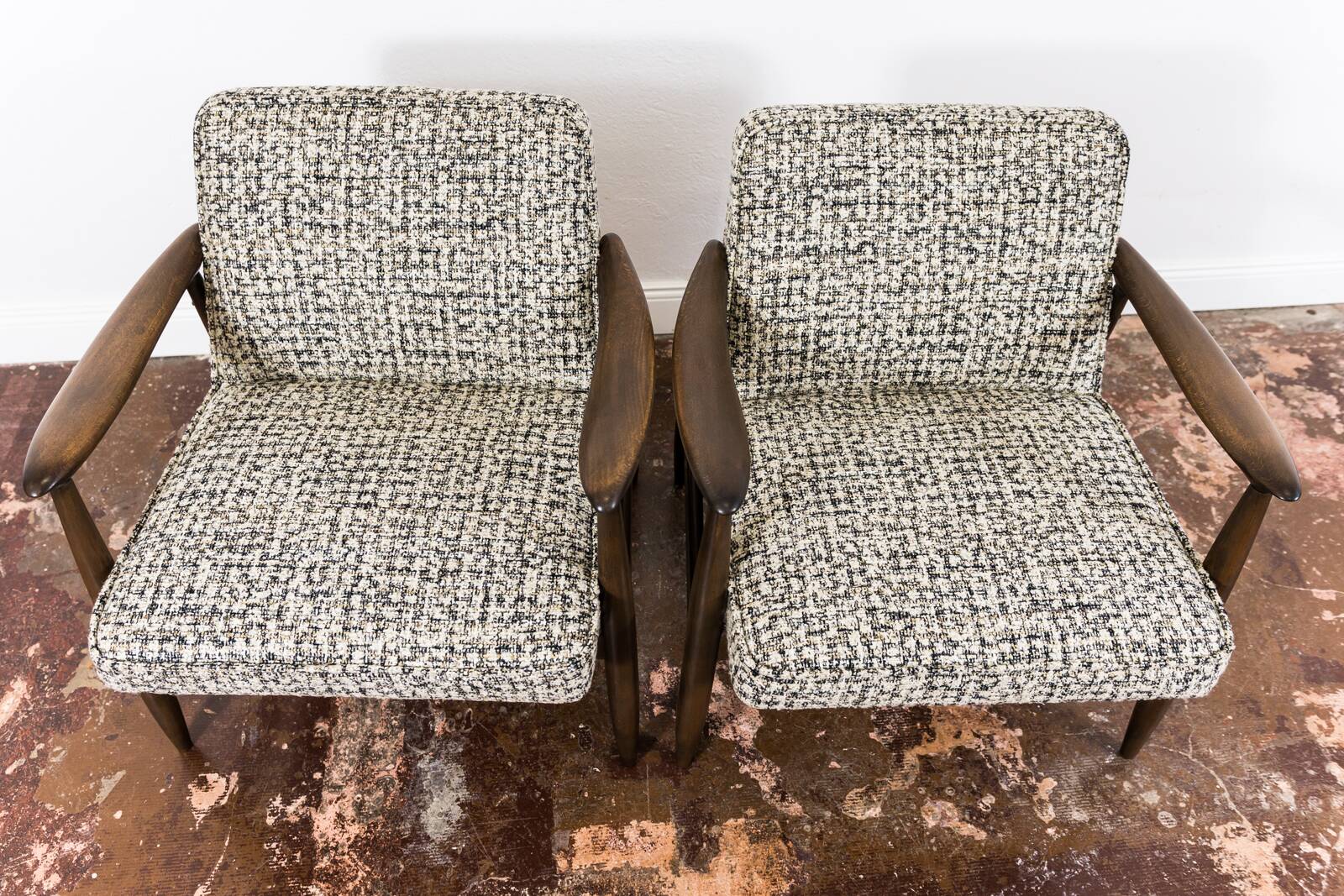 Fauteuils GFM-87 du milieu du siècle par J. Kędziorek, GFM, Pologne, années 1960, lot de 2