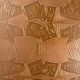 Copper side table with abstract relief from Opal Möbel, West-Germany 1960s