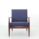 Paire de fauteuils scandinave en teck modele 118 par Grete Jalk