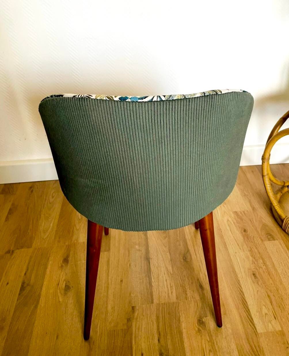 Cocktail Chair, Green Velvet