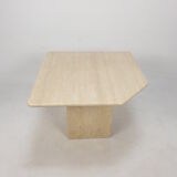 Italian Travertine Coffee Table, 1980s