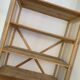 Vintage beige pine high bookshelf - Open shelf Hungary, 1980s