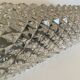 Vintage molded glass wall lamp
