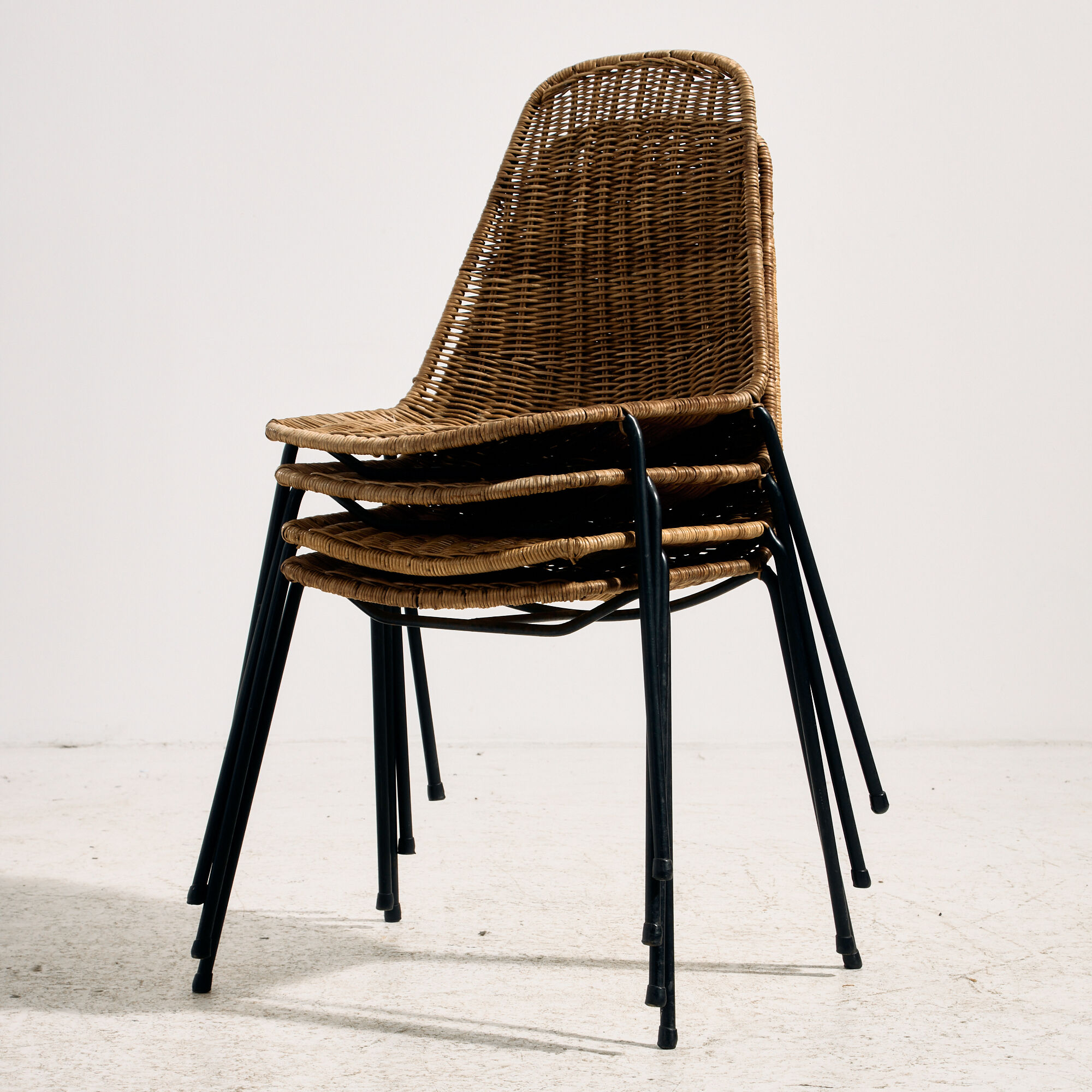 Chaise panier par Gian Franco Legler