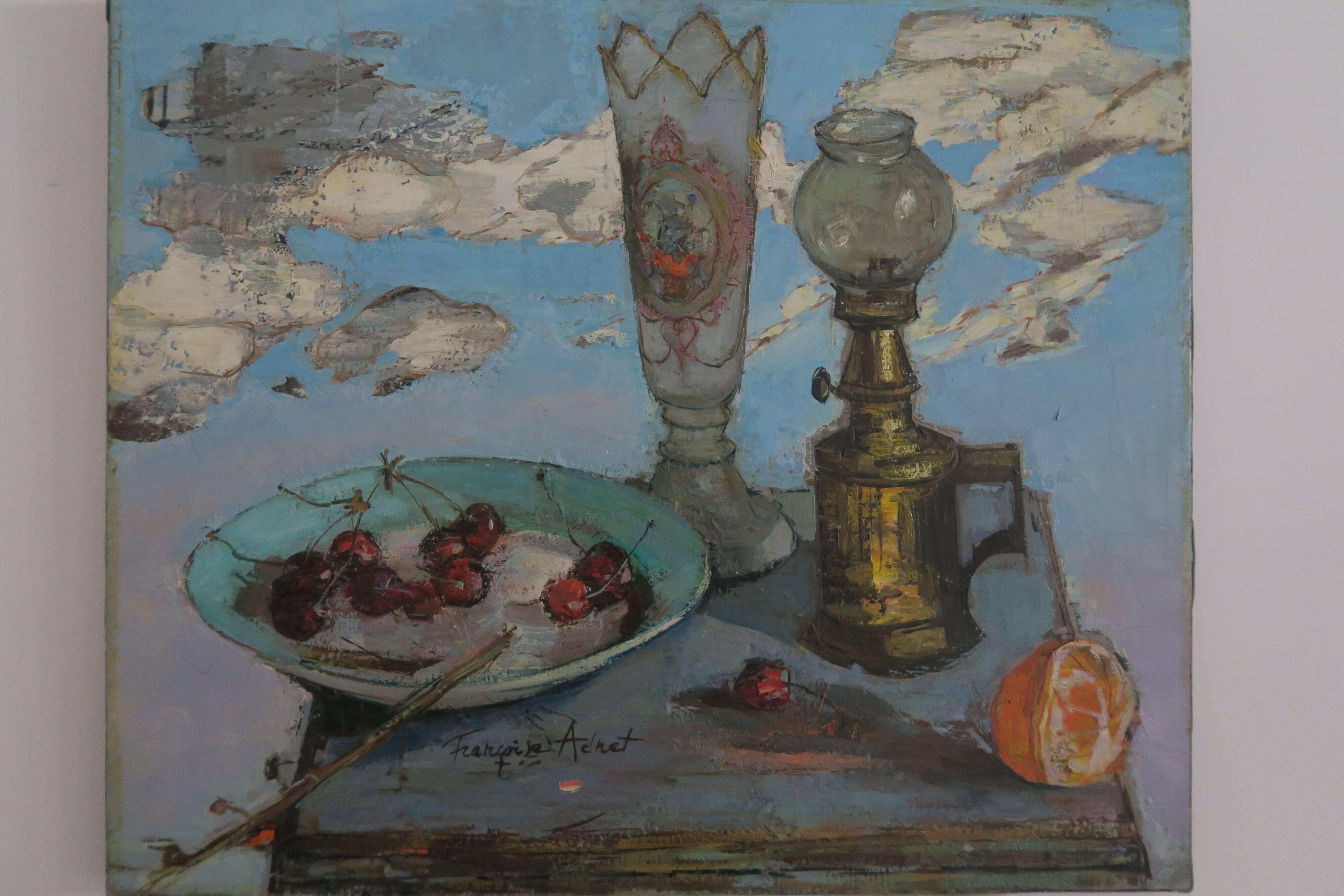 Still life signed Françoise Adnet