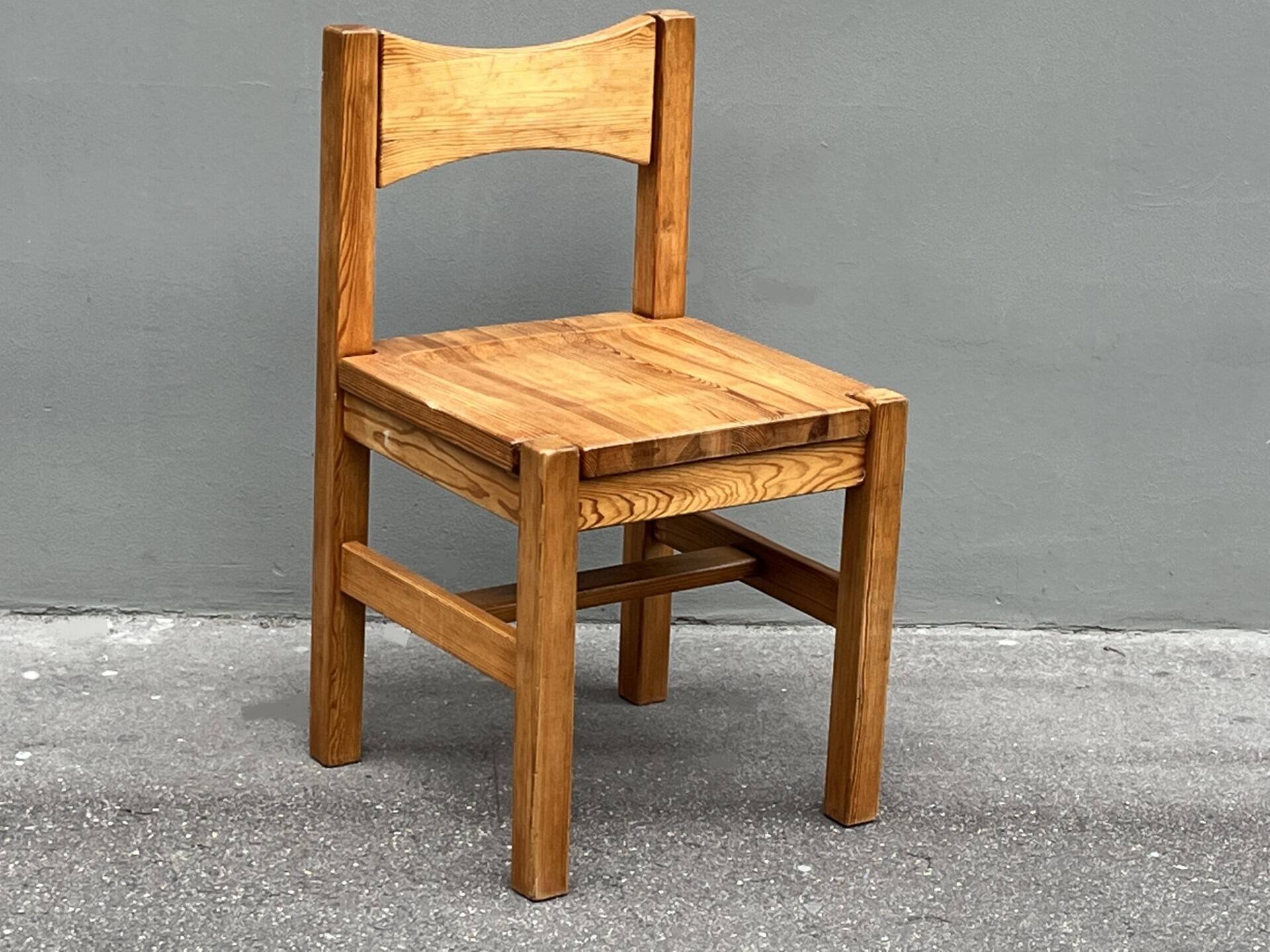 pine wood chair by Ilmari Tapiovaara, 1960s