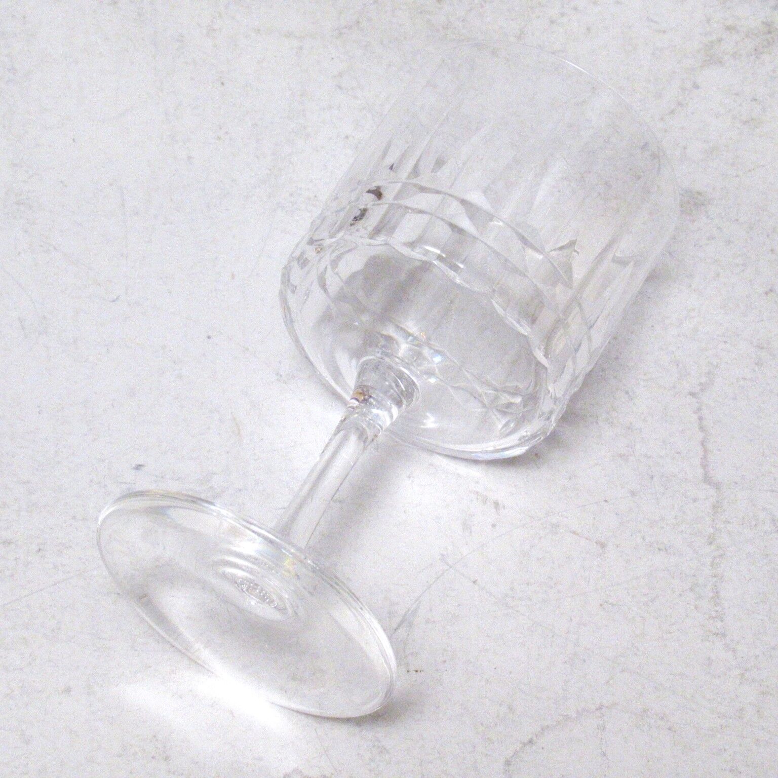 Crystal stemmed glasses