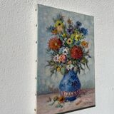 Flower bouquet painting signed Duboil