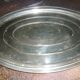 Silver metal oval top