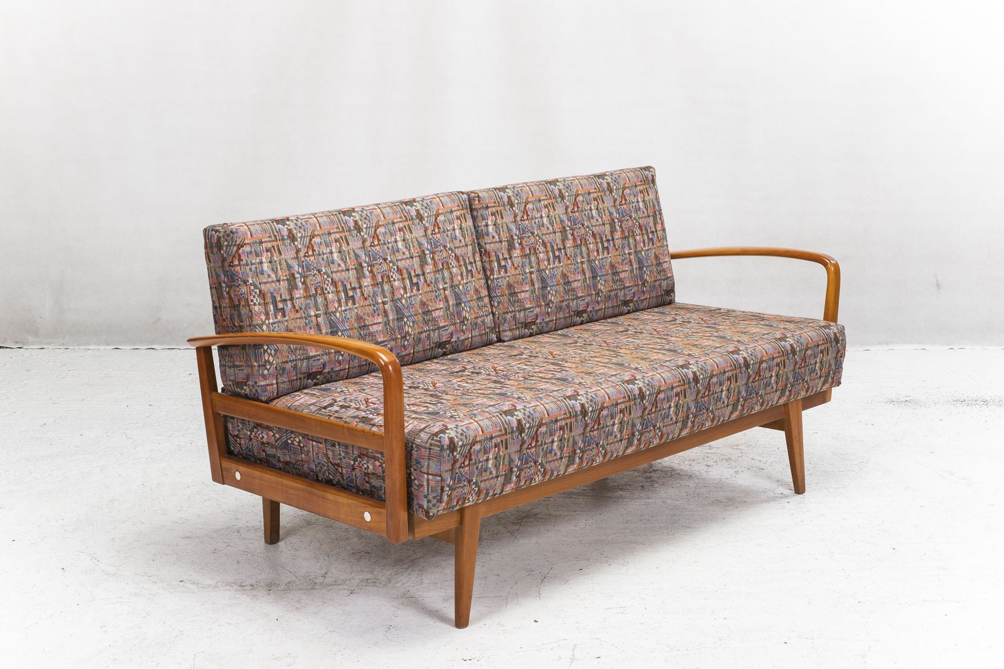 Antimott Easy Chairs & Daybed in Cherry by Walter Knoll / Wilhelm Knoll for Knoll Inc. / Knoll Inte
