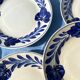 Assiettes plates Lunéville fleurs bleues