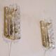 Swedish crystal wall lights by Carl Fagerlund 1960