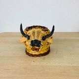 Wicker basket artisanal bull