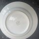 6 assiettes creuses en porcelaine motif pivoines art déco