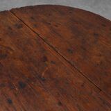 Antique oak Tilt top side table, France ca. 1800