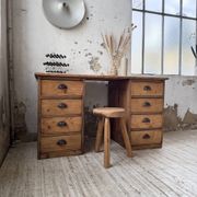 Bureau pin meuble atelier 1950