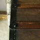 Domed travel trunk old wood