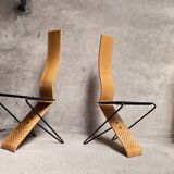 Series of 4 Chairs by Pietro Arosio for Airon 1980