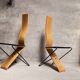 Series of 4 Chairs by Pietro Arosio for Airon 1980