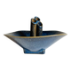 Vase céramique bleue vintage