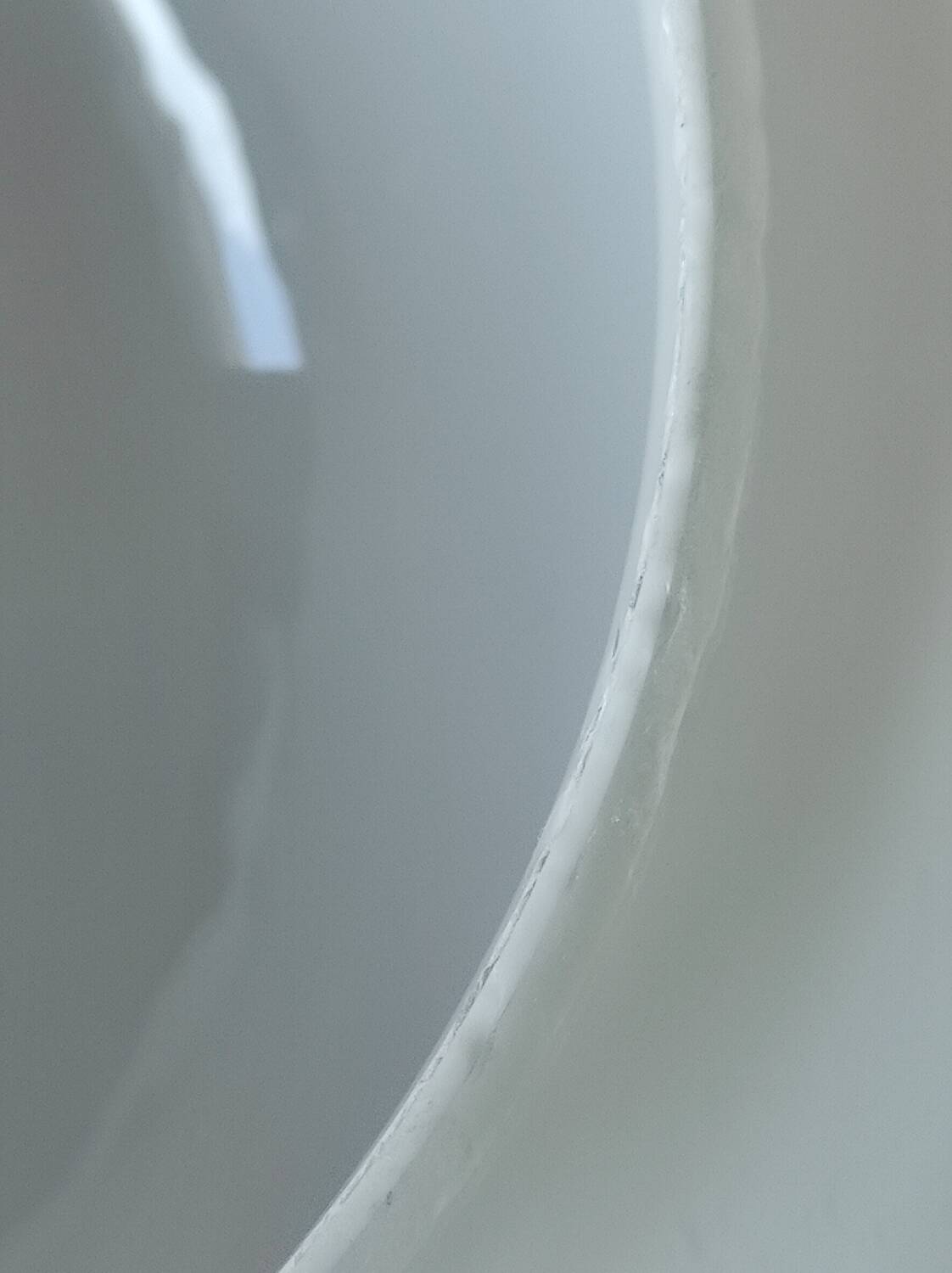 white opaline demi-globe