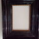 Old frame blackened wood stucco for painting or photo