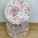 14 assiettes rose chintz johnson brothers faïence anglaise