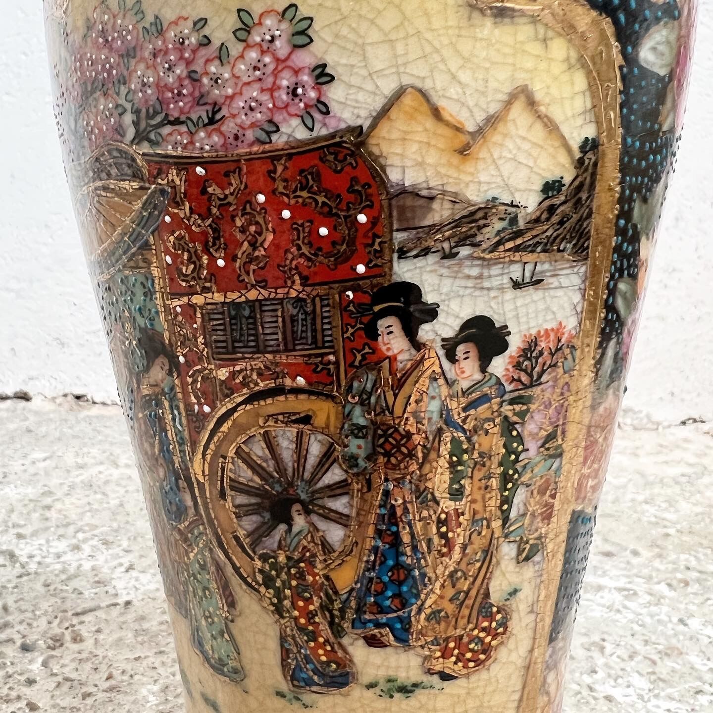 Satsuma Chinese porcelain vase XXth