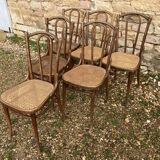 Series of 6chairs bistro Thonet