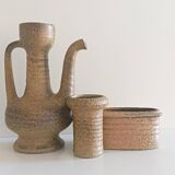 Wabi-Sabi Ceramics Set by Marius Van Woerden, Vest Keramiek, 1960s