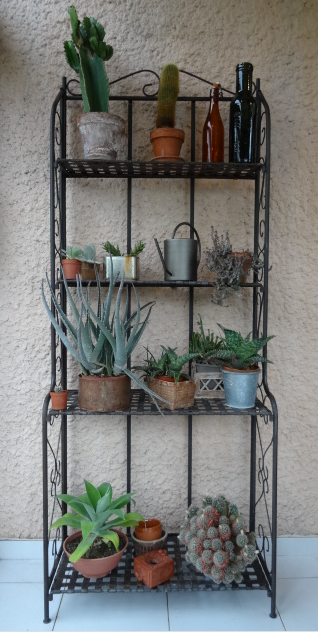 Wrought iron shelf