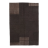 Dark brown handmade turkish rug,121x178cm