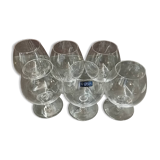 6 crystal cognac glasses from Sèvres