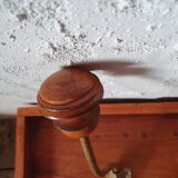 2 coat racks - wall hooks (wood and metal)