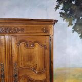 Small Louis XV cherry wood low cabinet