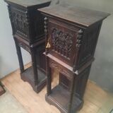 Pair of Gothic credenzas
