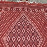 Hand-woven red margoum carpet