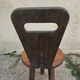 Brutalist tripod chair