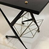 60s server in black and gold metal