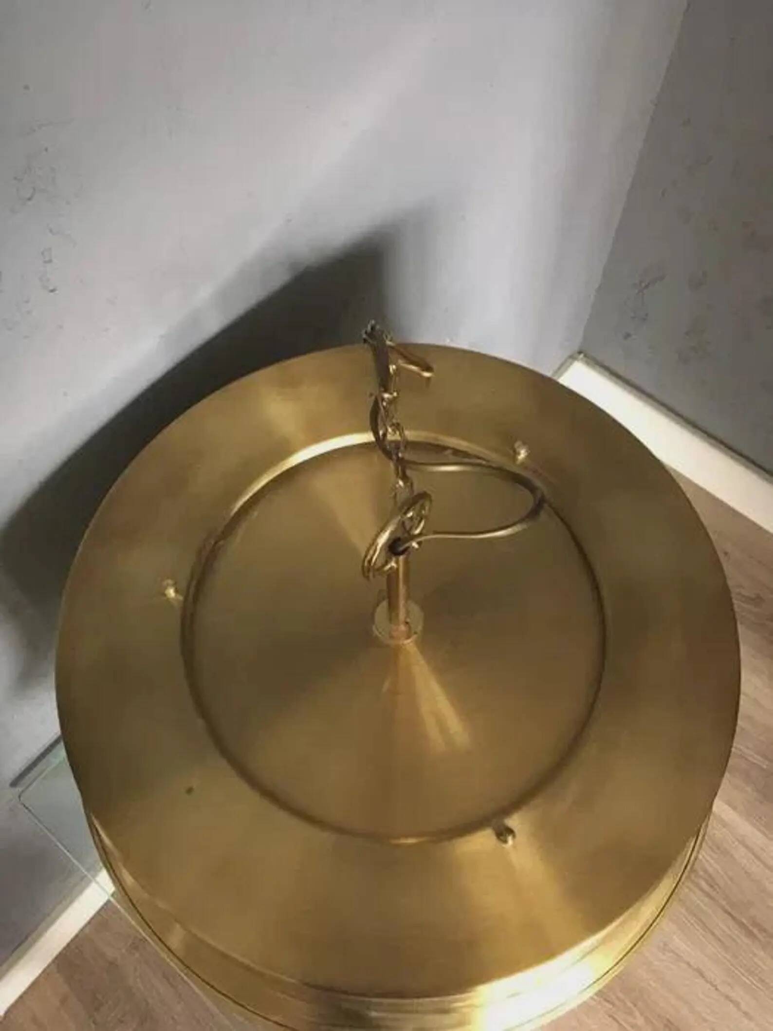Nya Oia Brass Chandelier – 1970s Vintage Retro from Scandinavia