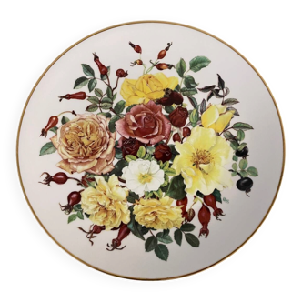 Franklin Mint Golden Aura decorative plate, porcelain